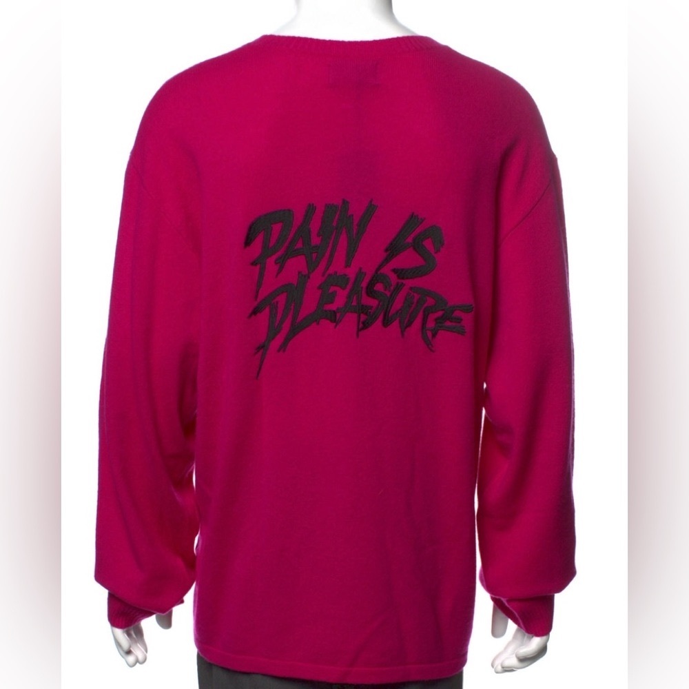 NWT RtA Men’s XL ‘Pain is Pleasure’ Cashmere Sweater
